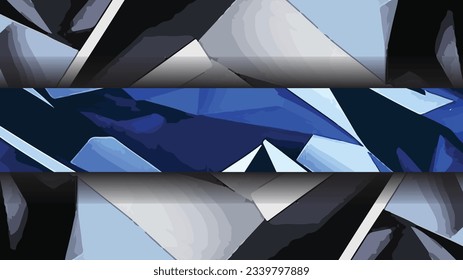 Combining elegant shades of blue and black, this template exudes a sense of sophistication and creativity, making it perfect for artists, designers, or any content creator.