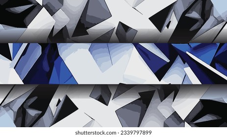 Combining elegant shades of blue and black, this template exudes a sense of sophistication and creativity, making it perfect for artists, designers, or any content creator.