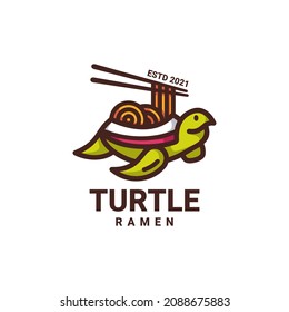 combining turtle with ramen noodles