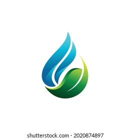combinar gotas de agua y hojas en un concepto único e interesante 