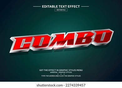 3D text Combo effect