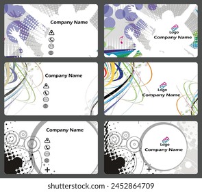 Diseño de Vector de tarjeta de visita combinada