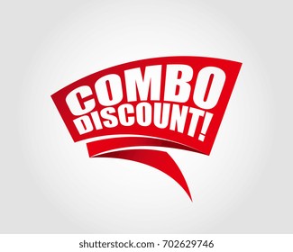 Combo discount labels banners