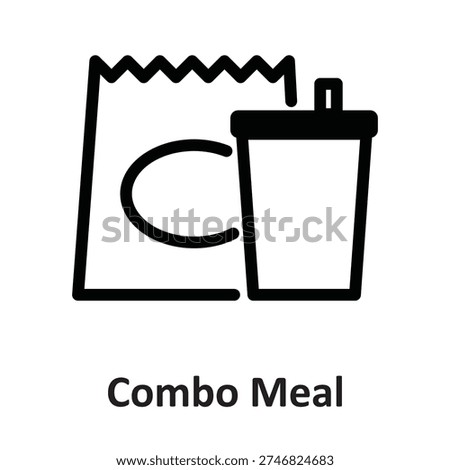 Combo Meal  Vector Icon which can easily modify or edit