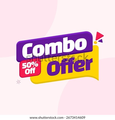 Combo offer banner up to 50% off