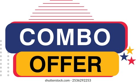 Combo offer exclusive offer discount voucher tag label sale banner design
