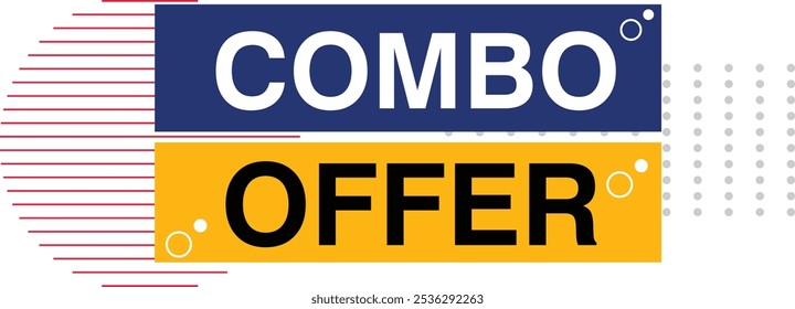 Combo offer exclusive offer discount voucher tag label sale banner design