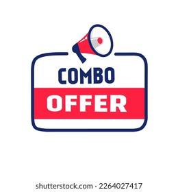 Combo offer flat vector design. Flat icon