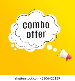 Combo offer label, badge or banner design element. Flat style vector icon.  12817811 Vector Art at Vecteezy