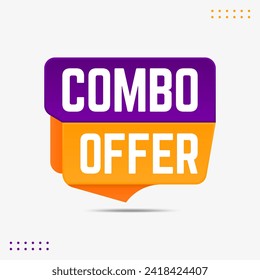 Diseño de banners de venta de ofertas Combo