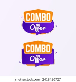 diseño de banners de venta de oferta combinada