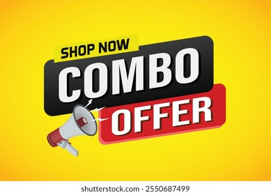 "combo offer sale word mega phone concept vector illustration and 3d style, landing page, template, ui, web, mobile app, poster, banner, flyer, background, gift card, coupon, label, wallpaper
"

