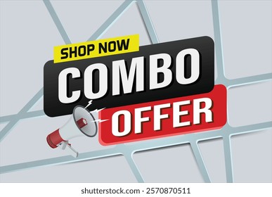 "combo offer sale word mega phone concept vector illustration and 3d style, landing page, template, ui, web, mobile app, poster, banner, flyer, background, gift card, coupon, label, wallpaper
"

