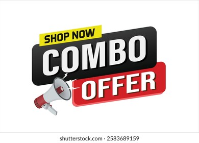 "combo offer sale word mega phone concept vector illustration and 3d style, landing page, template, ui, web, mobile app, poster, banner, flyer, background, gift card, coupon, label, wallpaper
"

