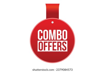 combo offers banner design. combo offers icon. Flat style vector illustration.