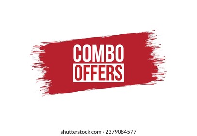 combo offers banner design. combo offers icon. Flat style vector illustration.