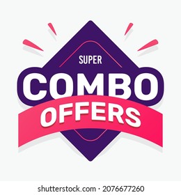 Combo offers labels promotion banner