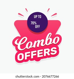 Combo offers labels promotion banner