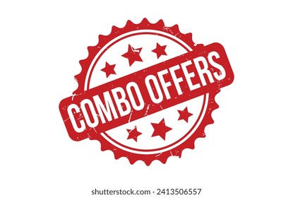 Combo offers rubber grunge stamp seal vector