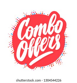 Combo offers. Vector banner.