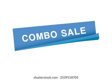 Combo sale banner vector modern sticker, label design. Advertising template.
