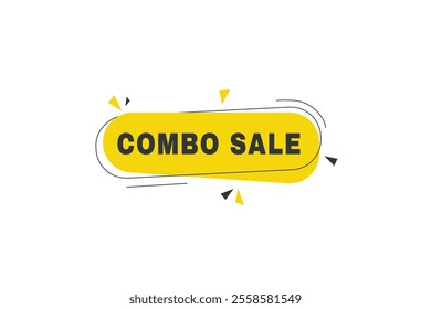 Combo sale banner vector modern label element design. web or marketing template.