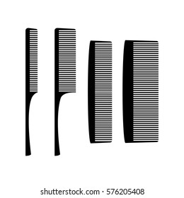 Combs for hair icons set vector