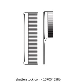 combs icon. Element of beauty salon for mobile concept and web apps icon. Outline, thin line icon for website design and development, app development