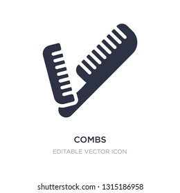 combs icon on white background. Simple element illustration from Tools and utensils concept. combs icon symbol design.
