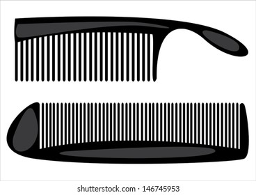 combs isolated on white background