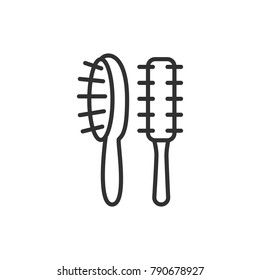 Combs. linear icon. Line with Editable stroke