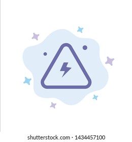 Combustible, Danger, Fire, Highly, Science Blue Icon on Abstract Cloud Background