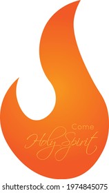 Come Holy Spirit, Pentecost Sunday Special Design for print or use as poster, card, flyer or T Shirt
