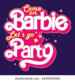 come on princess lettering design 