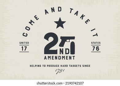 Come And Take It - 2A - Gun Ammo | Farmhouse | Print | EPS10