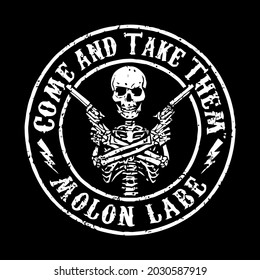 come and take them molon labe second 2nd mens art vector design illustration print wall art poster canvas