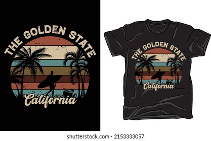Come True Dreams Califonia Surfing Summer T-shirt Design Vector Eps  
