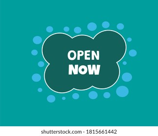 Come in we are open.suitable for media social and web site