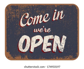 Come Were Open Stock Vector (Royalty Free) 174933197 | Shutterstock