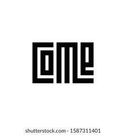 Come Word. Modern Calligraphic Style. Cute Style Typography for T-shirts, Posters, Invitations, Mugs - Vector