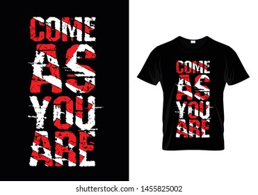 Come You Typography T Shirt Design Stock Vector (Royalty Free ...