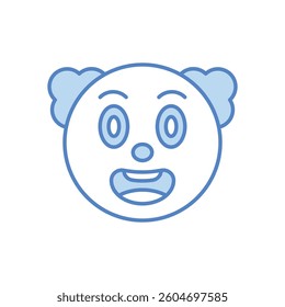 Comedian Face Vector icon stock illustration