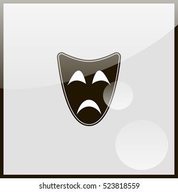 Comedy mask Icon.
