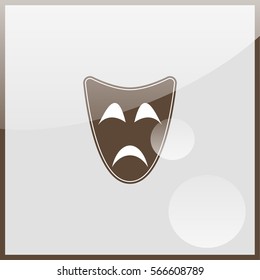 Comedy mask Icon.