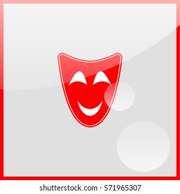 Comedy mask Icon.
