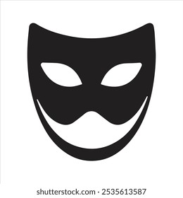 Comedy-Maske-Symbol. Gesichtsmasken-Symbol