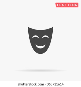 Comedy Mask Icon Vector. 