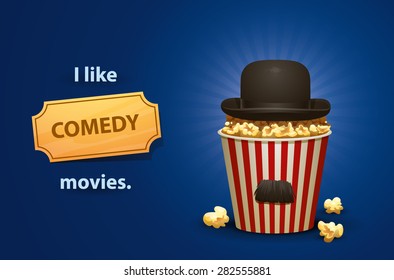 Comedy movies, vector