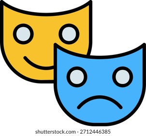 Comedy New Icons Design Vector