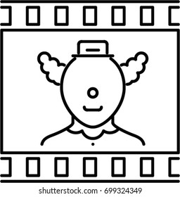 comedy outline icon